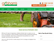 Tablet Screenshot of grahamsgardencare.com.au